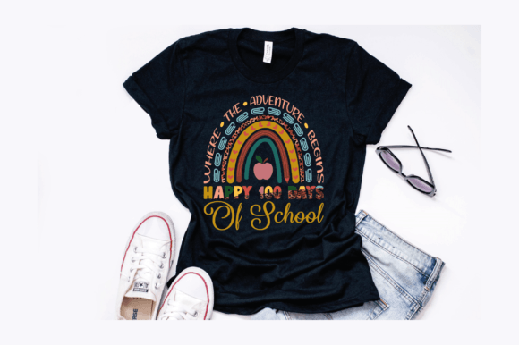 100 Days Rainbow Leopard Boho Design