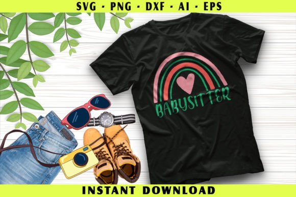Babysitter - Bobo Casual Rainbow Graphics