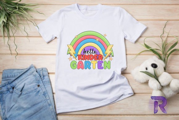 Hello Kindergarten Rainbow Graphics