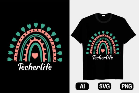 Kids Valentine Gifts Rainbow T-shirt Graphics