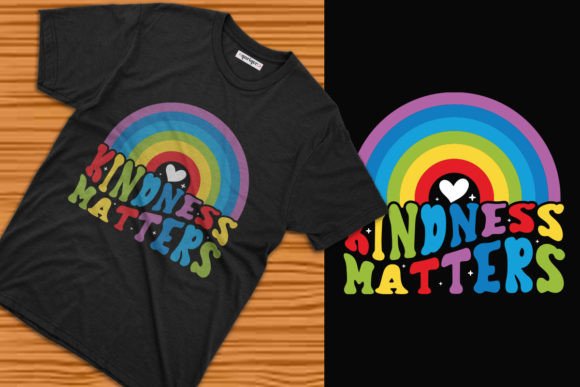 Kindness Matter Rainbow T-shirt Design Graphics