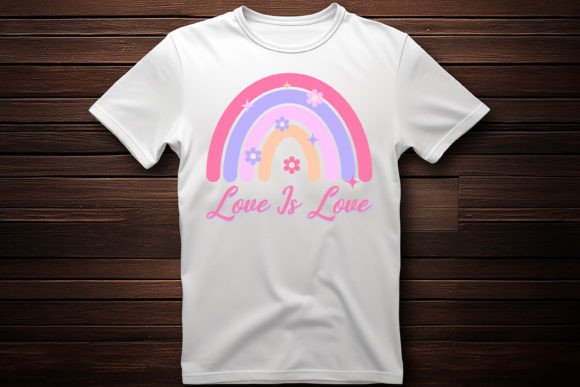 Love is Love with Rainbow Graphics