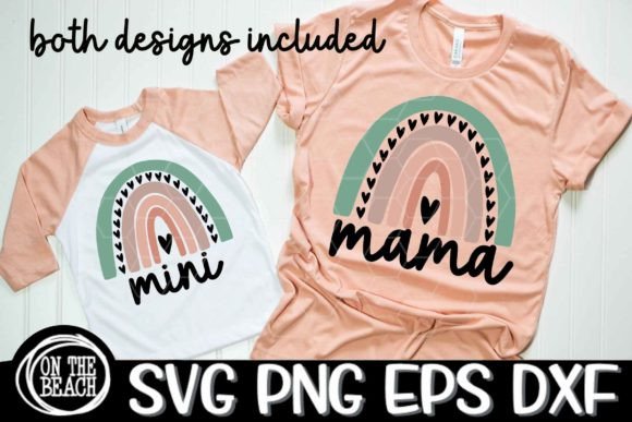 Mama Mini Rainbow SVG Mother's Day SVG