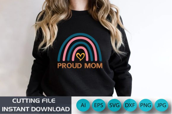 Proud Mom Rainbow Shirt Mother's Day UK