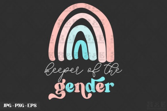 Rainbow Gender Reveal Boy or Girl Graphics for T-Shirt Designs